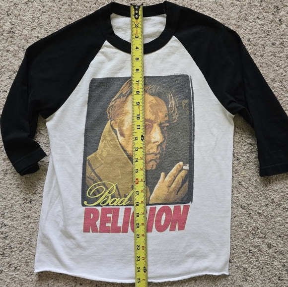 Christopher Hitchens "Bad Religion" baseball tee, small - Picture 4 of 13